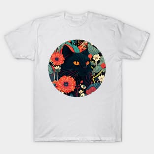 Floral kitty - Cat Filled With Flowers T-Shirt